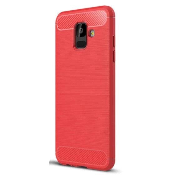 Чохол Primolux Carbon Fiber Series для Samsung A6 2018 (A600) Red від компанії Інтернет-магазин "FotoUSB" - фото 1