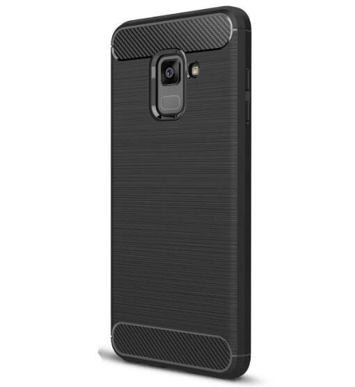 Чохол Primolux Carbon Fiber Series для Samsung A8 2018 (A530) Black від компанії Інтернет-магазин "FotoUSB" - фото 1