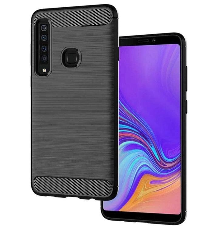 Чохол Primolux Carbon Fiber Series для Samsung Galaxy A9 2018 (SM-A920 / SM-A950) - Black від компанії Інтернет-магазин "FotoUSB" - фото 1