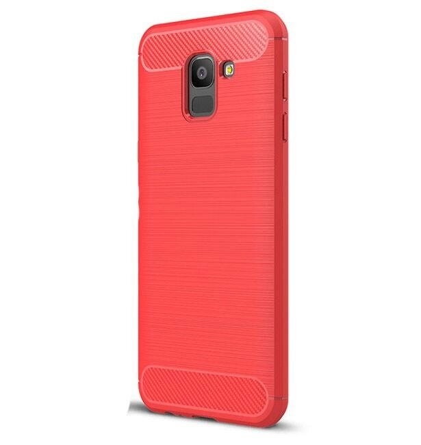 Чохол Primolux Carbon Fiber Series для Samsung J6 2018 (J600) Red від компанії Інтернет-магазин "FotoUSB" - фото 1
