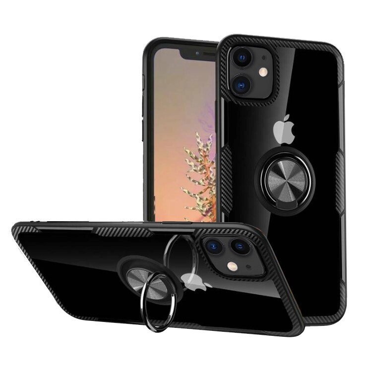 Чохол Primolux Ring Magnetic Stand для Apple iPhone 11 - Black від компанії Інтернет-магазин "FotoUSB" - фото 1