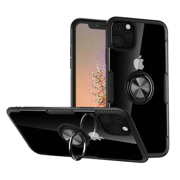 Чохол Primolux Ring Magnetic Stand для Apple iPhone 11 Pro - Black від компанії Інтернет-магазин "FotoUSB" - фото 1