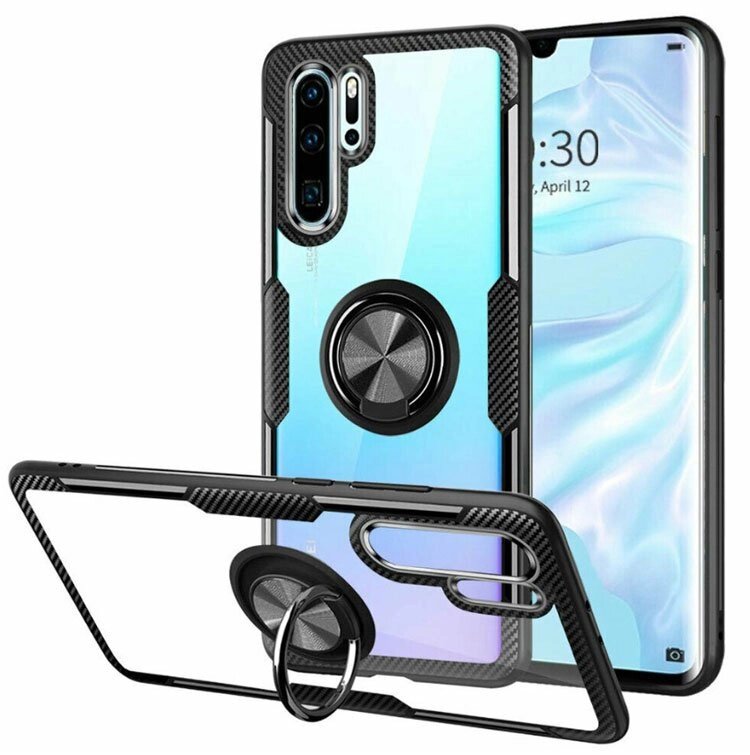 Чохол Primolux Ring Magnetic Stand для Huawei P30 Pro - Black від компанії Інтернет-магазин "FotoUSB" - фото 1