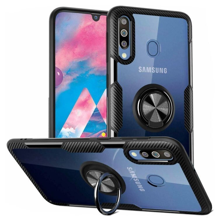 Чохол Primolux Ring Magnetic Stand для Samsung Galaxy M30 2019 (SM-M305F) - Black від компанії Інтернет-магазин "FotoUSB" - фото 1