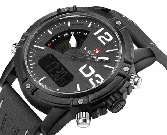 Чоловічі наручні кварцові годинники Naviforce NF9095-BWGY від компанії Інтернет-магазин "FotoUSB" - фото 1