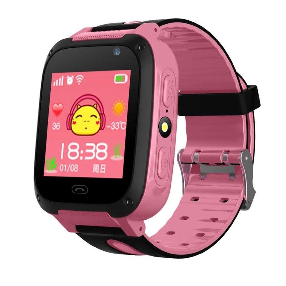 Дитячі розумні годинник Primo S4 з функцією телефону Pink від компанії Інтернет-магазин "FotoUSB" - фото 1