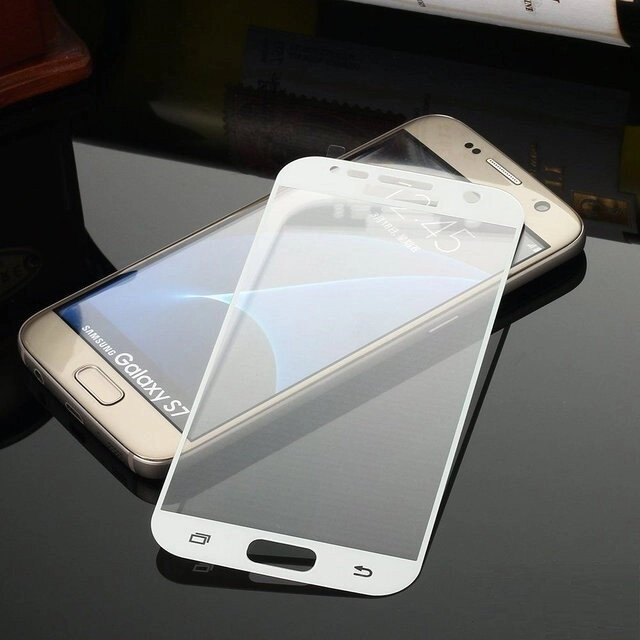 Full Cover захисне скло для Samsung Galaxy S7 (G930F) - White від компанії Інтернет-магазин "FotoUSB" - фото 1