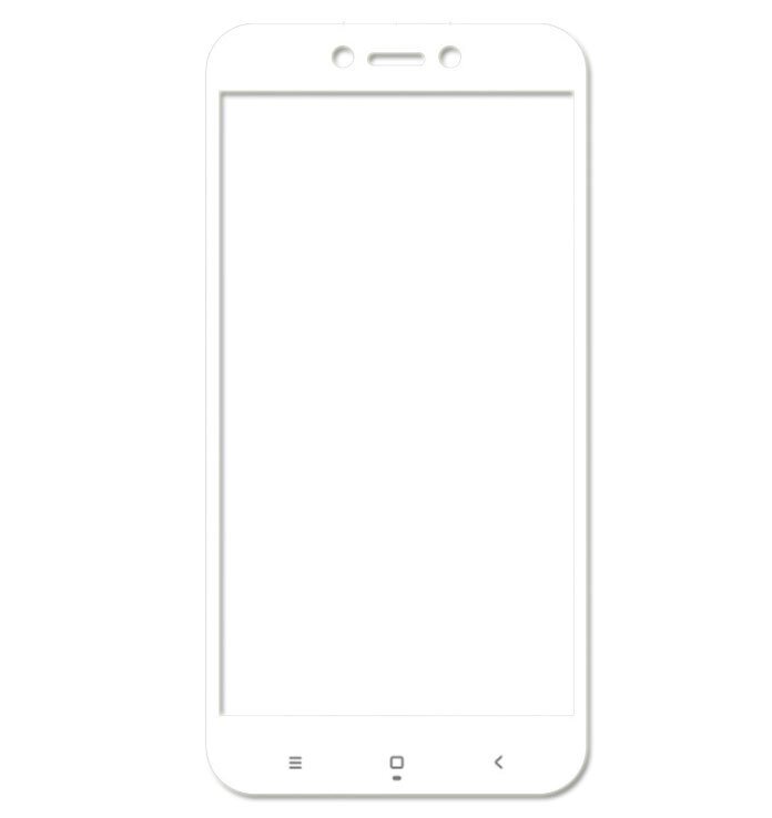 Full Cover захисне скло для Xiaomi Redmi 5a - White від компанії Інтернет-магазин "FotoUSB" - фото 1