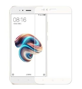 Full Cover захисне скло для Xiaomi Mi5х - White