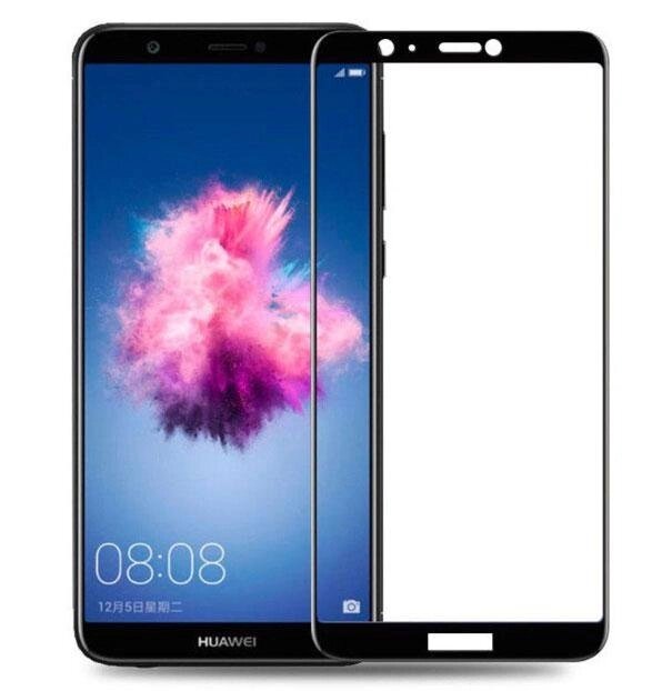 Full Glue захисне скло для Huawei P Smart - Black від компанії Інтернет-магазин "FotoUSB" - фото 1