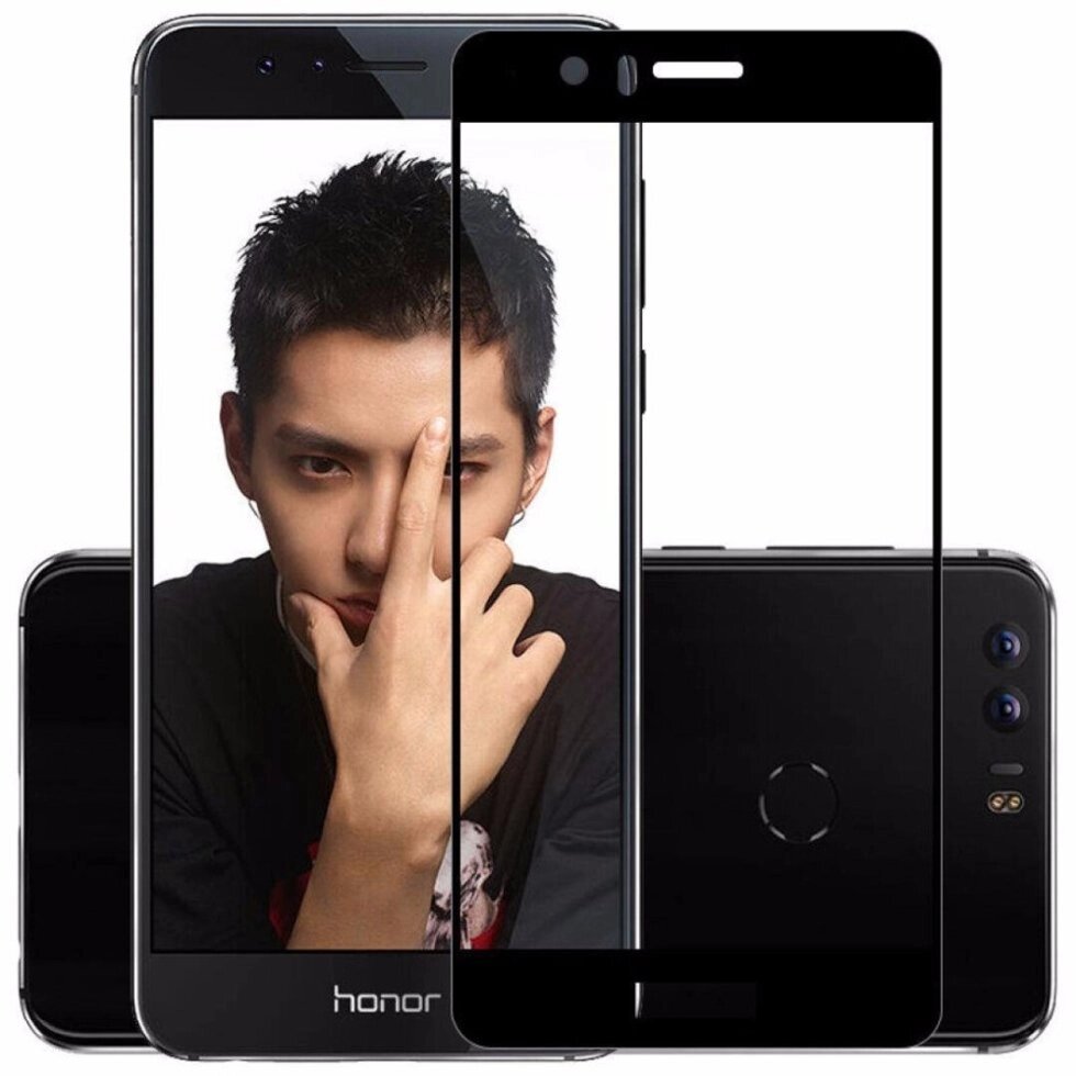 Full Glue захисне скло для Huawei P10 - Black від компанії Інтернет-магазин "FotoUSB" - фото 1
