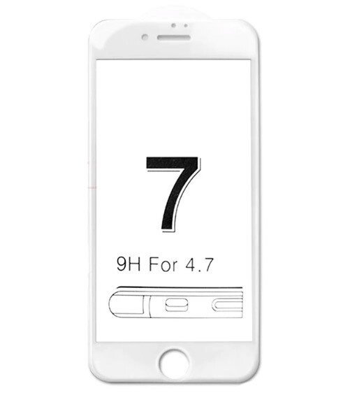 Full Glue захисне скло для iPhone 7 / iPhone 8 - White від компанії Інтернет-магазин "FotoUSB" - фото 1