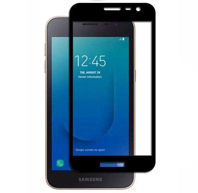 Full Glue захисне скло для Samsung Galaxy J2 Core 2018 (SM-J260) - Black від компанії Інтернет-магазин "FotoUSB" - фото 1