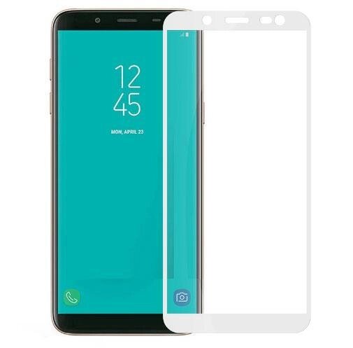 Full Glue захисне скло для Samsung Galaxy J6 2018 (J600) - White від компанії Інтернет-магазин "FotoUSB" - фото 1