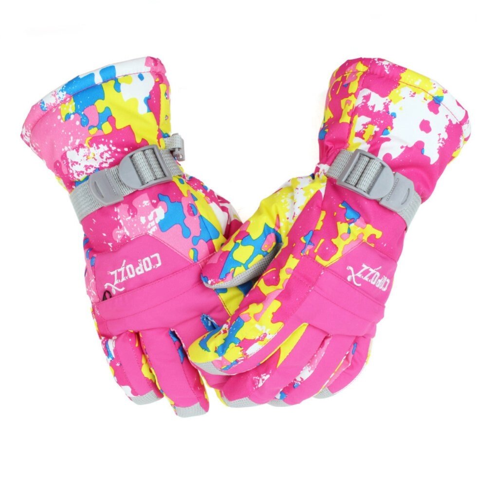 Гірськолижні рукавички Copozz (CPZ-GLV-200) / XL - Pink від компанії Інтернет-магазин "FotoUSB" - фото 1