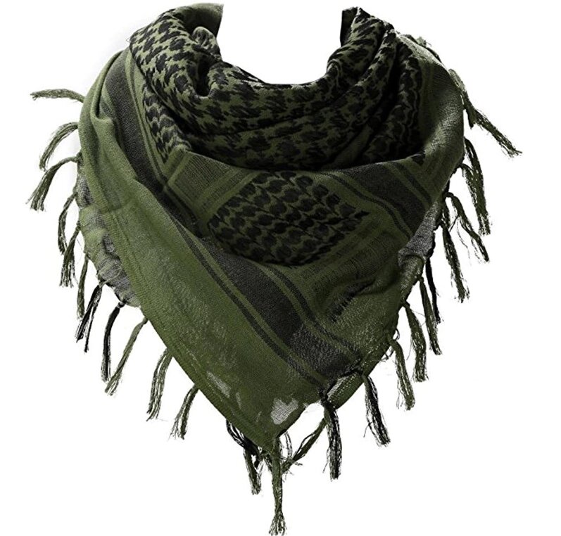 Хустка шарф арафатка, шемаг, куфія 110см - Black/Green від компанії Інтернет-магазин "FotoUSB" - фото 1