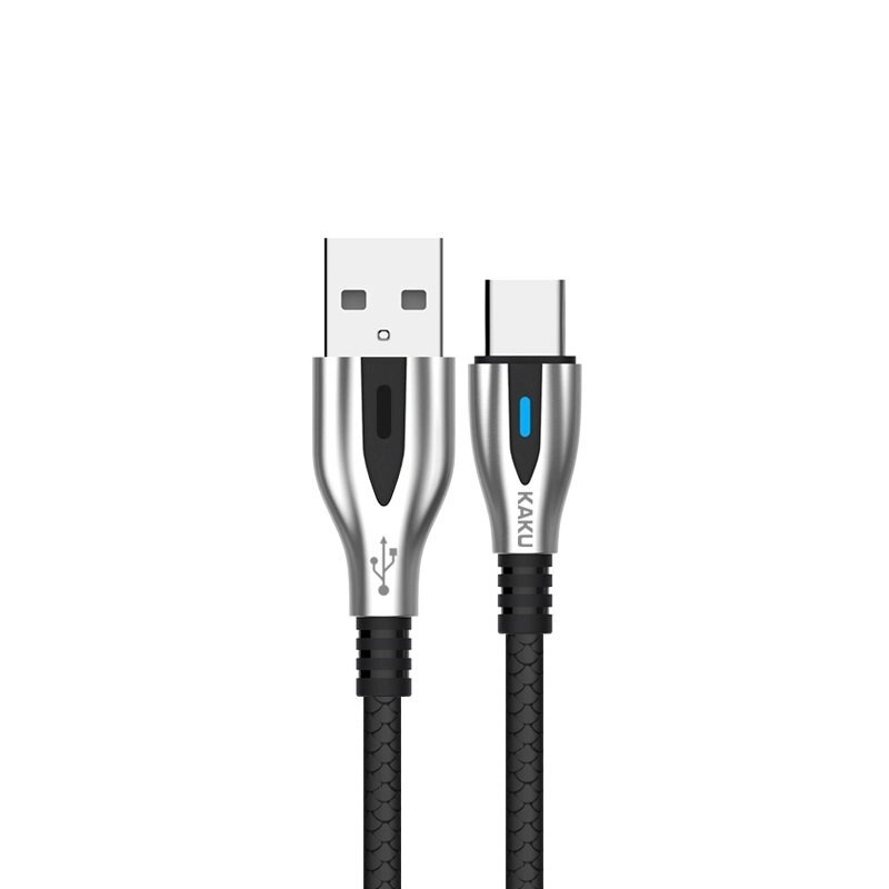 Кабель Kaku KSC-097 USB - Type-C 1.2m з індикатором - Black від компанії Інтернет-магазин "FotoUSB" - фото 1