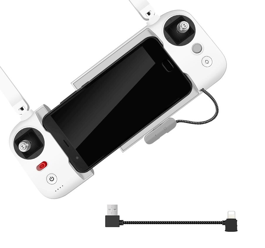 Кабель кутовий Primolux Lightning - USB для квадрокоптера Xiaomi Fimi X8 SE - Black від компанії Інтернет-магазин "FotoUSB" - фото 1