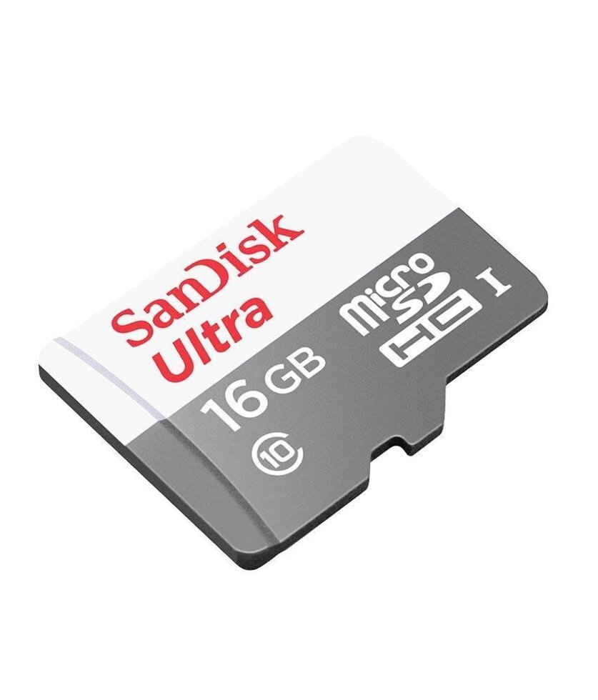Карта пам'яті 16 GB microSD SanDisk Ultra UHS-I з адаптером (SDSQUNS-016G-GN3MA) від компанії Інтернет-магазин "FotoUSB" - фото 1