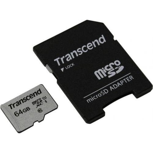 Карта пам'яті 64 Gb microSD Transcend UHS-I 300S (TS64GUSD300S-A) від компанії Інтернет-магазин "FotoUSB" - фото 1