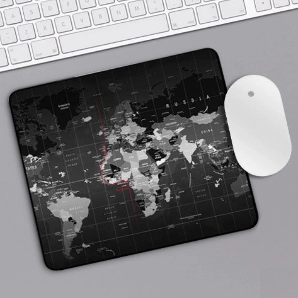 Килимок Primo ігрова поверхня для миші 30x25cm - World Map від компанії Інтернет-магазин "FotoUSB" - фото 1