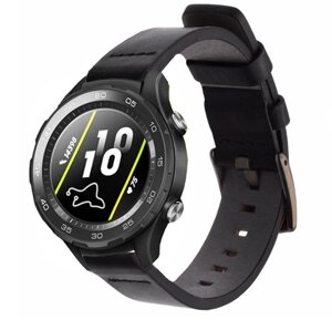 Шкіряний ремінець Primo Classic для годин Huawei Watch 2 - Black