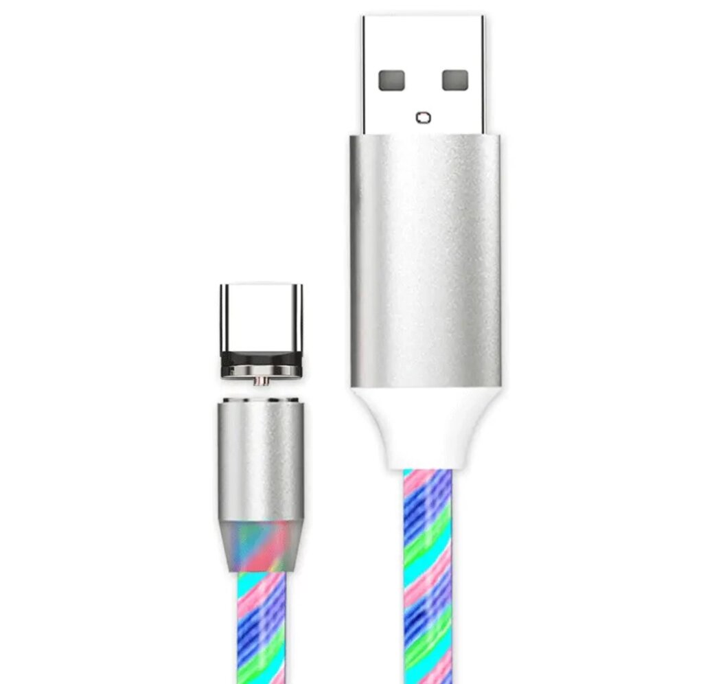 Магнітний кабель Kaku KSC-115 LED Magnetic USB Type-C 1м з підсвіткою від компанії Інтернет-магазин "FotoUSB" - фото 1