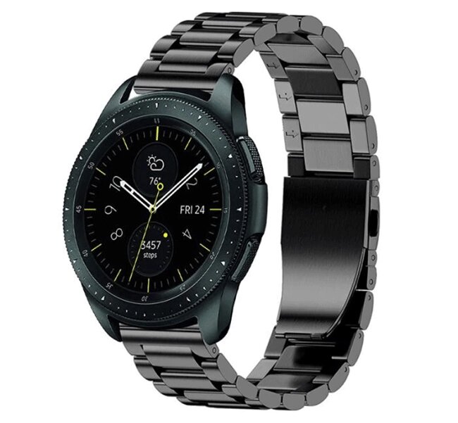 Металевий ремінець Primo для годин Samsung Galaxy Watch 42mm (SM-R810) - Black від компанії Інтернет-магазин "FotoUSB" - фото 1