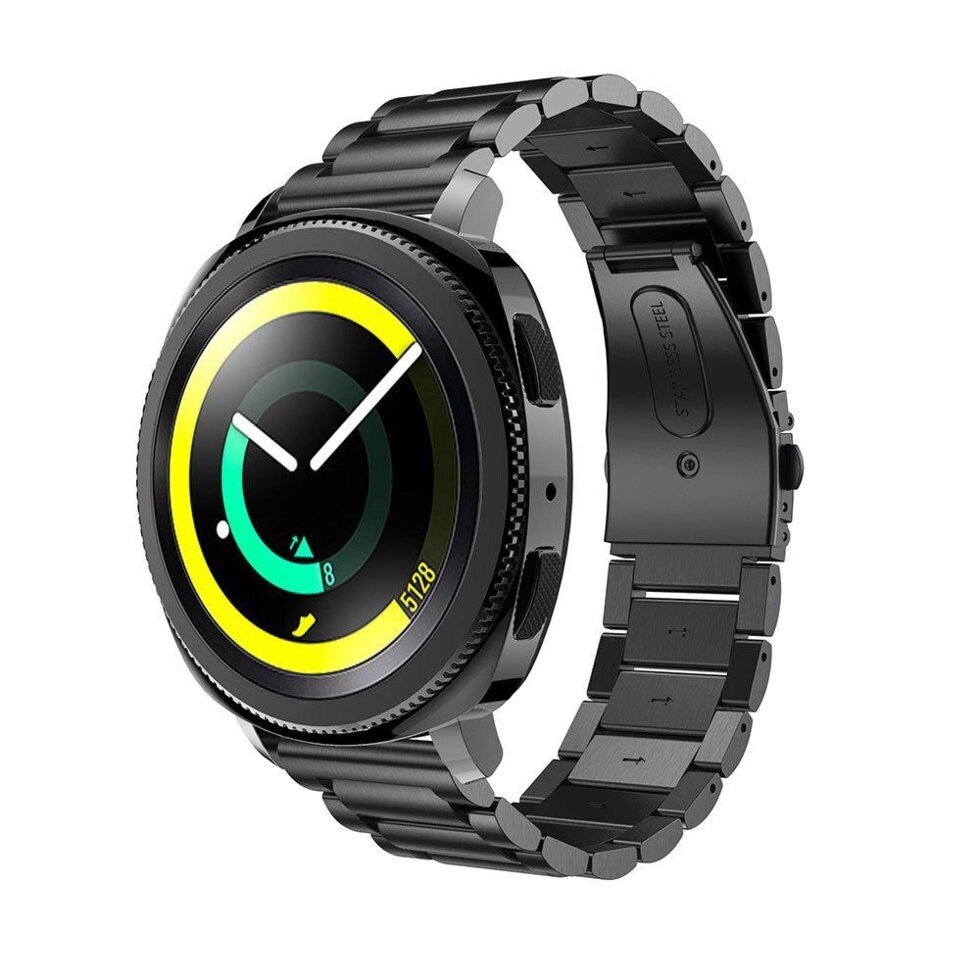 Металевий ремінець Primo для годин Samsung Gear Sport (SMR600) - Black від компанії Інтернет-магазин "FotoUSB" - фото 1