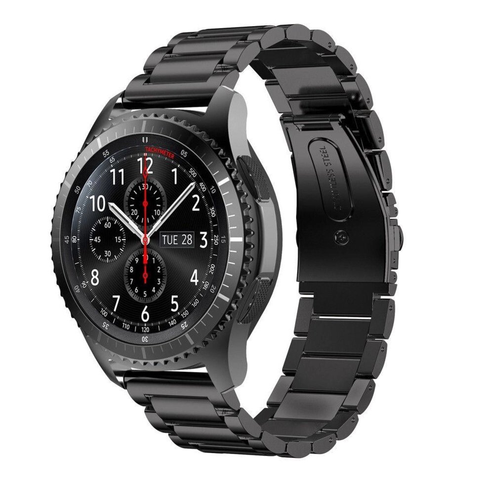 Металевий ремінець Primo для годинника Samsung Gear S3 Classic SMR770 / Frontier RM760 - Black від компанії Інтернет-магазин "FotoUSB" - фото 1