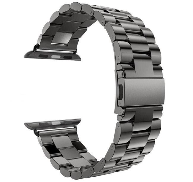 Металевий ремінець Primo Steel для годинника Apple Watch 38mm / 40mm / 41mm - Black від компанії Інтернет-магазин "FotoUSB" - фото 1