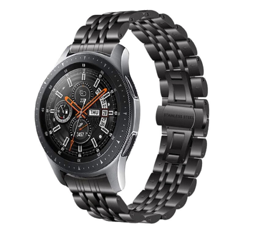 Металевий ремінець Primo Steel Link для годинника Samsung Galaxy Watch 46mm (R800) - Black від компанії Інтернет-магазин "FotoUSB" - фото 1