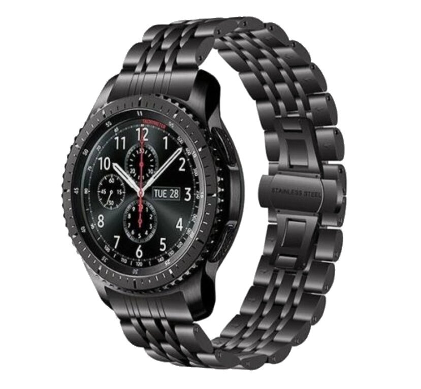 Металевий ремінець Primo Steel Link для годинника Samsung Gear S3 Classic SM-R770 / Frontier SM-R760 - Black від компанії Інтернет-магазин "FotoUSB" - фото 1