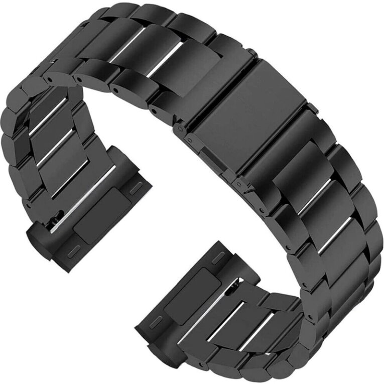 Металевий ремінець Primolux для годинника Fitbit Versa 3 / Fitbit Sense - Black від компанії Інтернет-магазин "FotoUSB" - фото 1