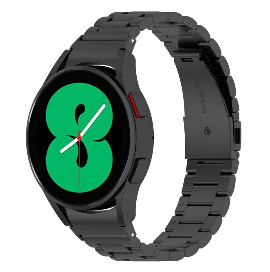 Металевий ремінець Primolux для годинника Samsung Galaxy Watch 4 44mm SM-R870 - Black від компанії Інтернет-магазин "FotoUSB" - фото 1