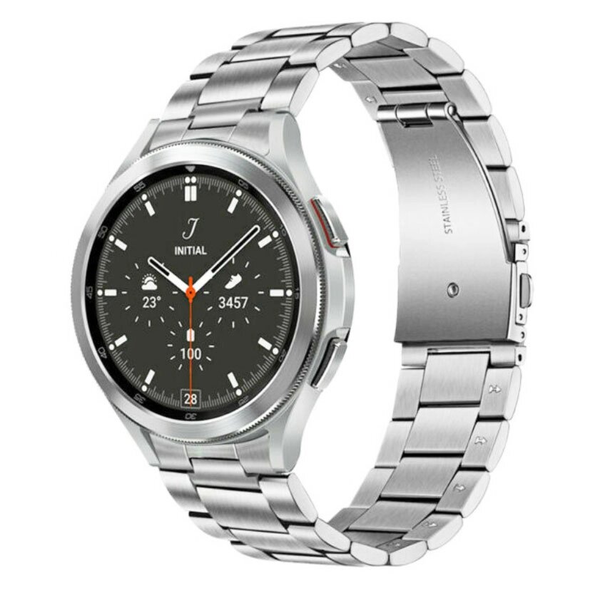 Металевий ремінець Primolux для годинника Samsung Galaxy Watch 4 Classic 42mm SM-R880 - Silver від компанії Інтернет-магазин "FotoUSB" - фото 1