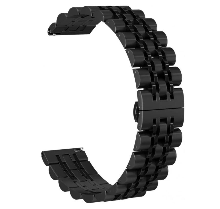 Металевий ремінець Primolux Steel Link для годинника Garmin Vivoactive 4 - Black від компанії Інтернет-магазин "FotoUSB" - фото 1