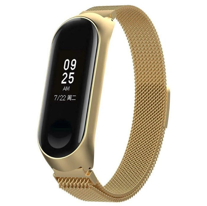 Міланський магнітний ремінець Primo для фітнес браслета Xiaomi Mi Band 3 - Gold від компанії Інтернет-магазин "FotoUSB" - фото 1