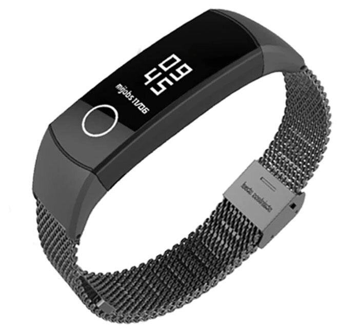 Міланський металевий ремінець Primo Mijobs для фітнес-браслета Huawei Honor Band 4/5 - Black від компанії Інтернет-магазин "FotoUSB" - фото 1