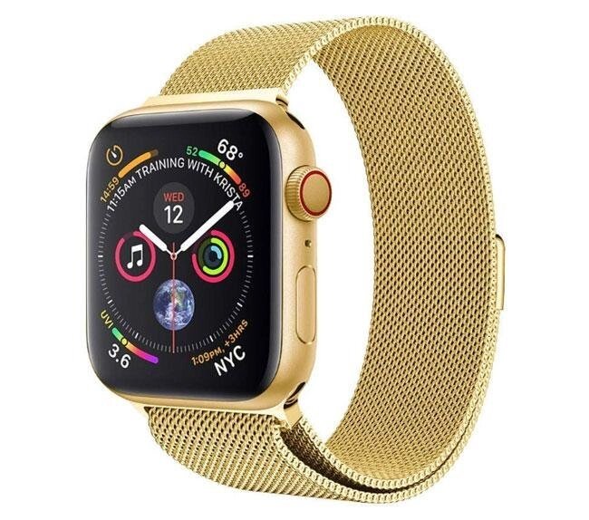 Міланський сітчастий ремінець Primo для Apple Watch 38mm / 40mm / 41mm - Gold від компанії Інтернет-магазин "FotoUSB" - фото 1