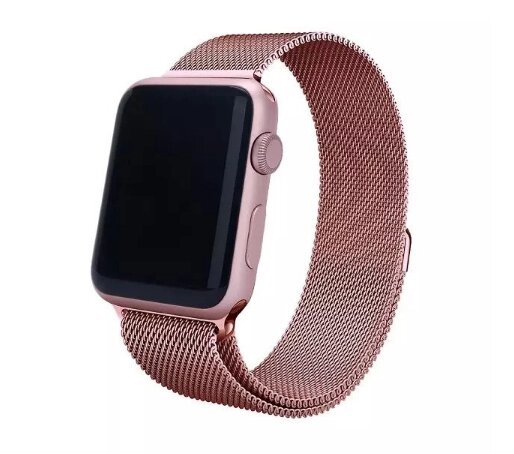 Міланський сітчастий ремінець Primo для Apple Watch 42mm / 44mm / 45mm - Rose Gold від компанії Інтернет-магазин "FotoUSB" - фото 1