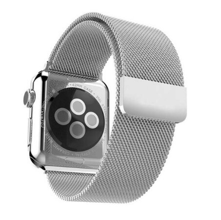 Міланський сітчастий ремінець Primo для Apple Watch 42mm / 44mm / 45mm - Silver від компанії Інтернет-магазин "FotoUSB" - фото 1