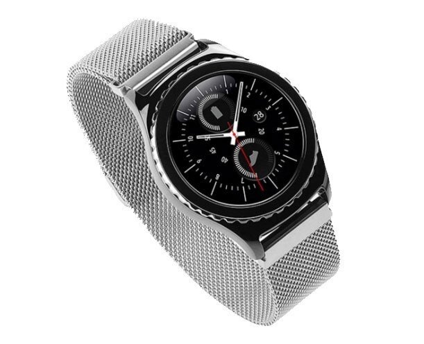 Міланський сітчастий ремінець Primo для годин Samsung Gear S2 Classic (SMR732 / SMR735) Silver від компанії Інтернет-магазин "FotoUSB" - фото 1