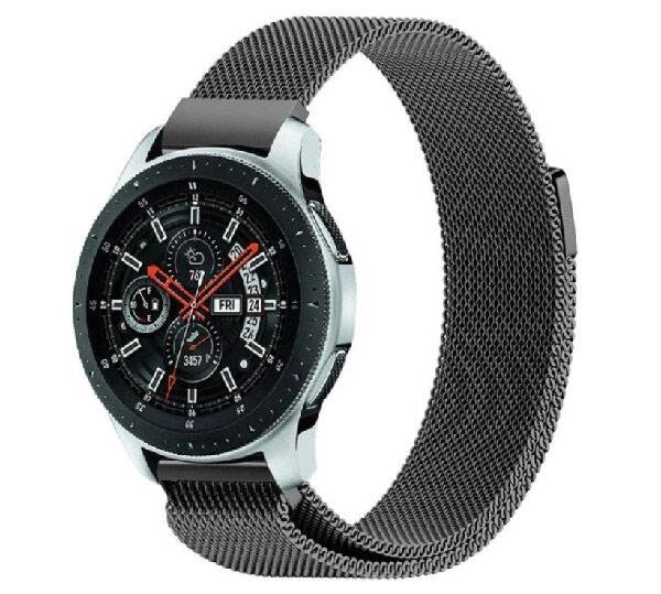 Міланський сітчастий ремінець Primo для годинника Samsung Galaxy Watch 46 mm (SMR800) Black від компанії Інтернет-магазин "FotoUSB" - фото 1