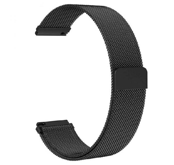 Міланський сітчастий ремінець Primo для годинника Samsung Watch Active (SM-R500) / Active 2 (SM-R820 / R830) Black від компанії Інтернет-магазин "FotoUSB" - фото 1
