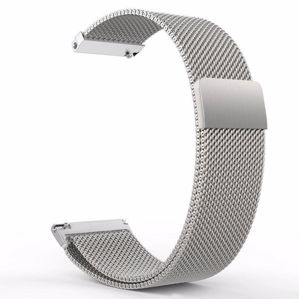 Міланський сітчастий ремінець Primo для годинника Xiaomi Amazfit GTR 47mm Silver від компанії Інтернет-магазин "FotoUSB" - фото 1