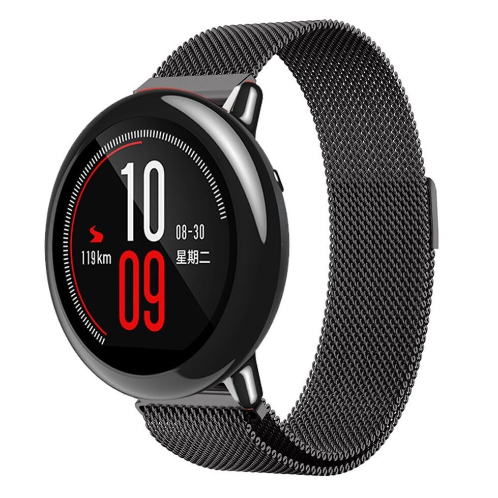 Міланський сітчастий ремінець Primo для годинника Xiaomi Huami Amazfit Sport SmartWatch Black від компанії Інтернет-магазин "FotoUSB" - фото 1