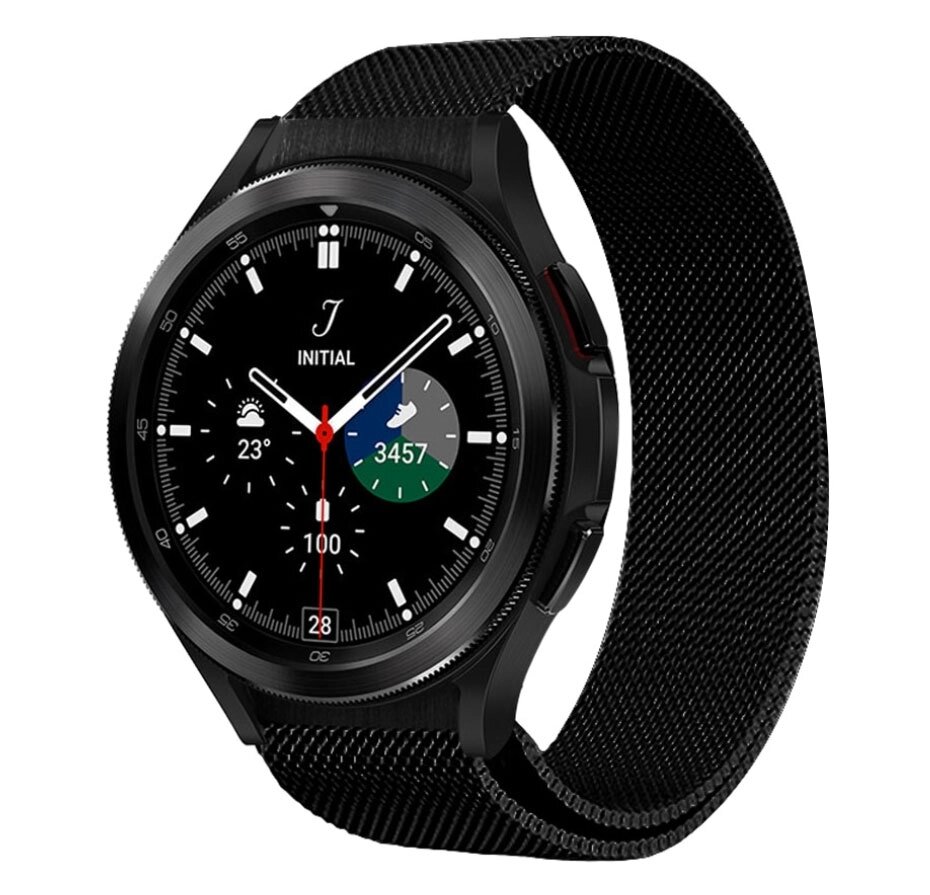 Міланський сітчастий ремінець Primolux для годинника Samsung Galaxy Watch 4 Classic 42mm SM-R880 - Black від компанії Інтернет-магазин "FotoUSB" - фото 1
