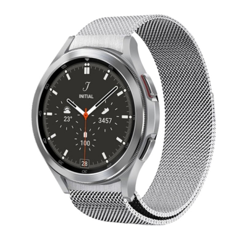 Міланський сітчастий ремінець Primolux для годинника Samsung Galaxy Watch 4 Classic 42mm SM-R880 - Silver від компанії Інтернет-магазин "FotoUSB" - фото 1