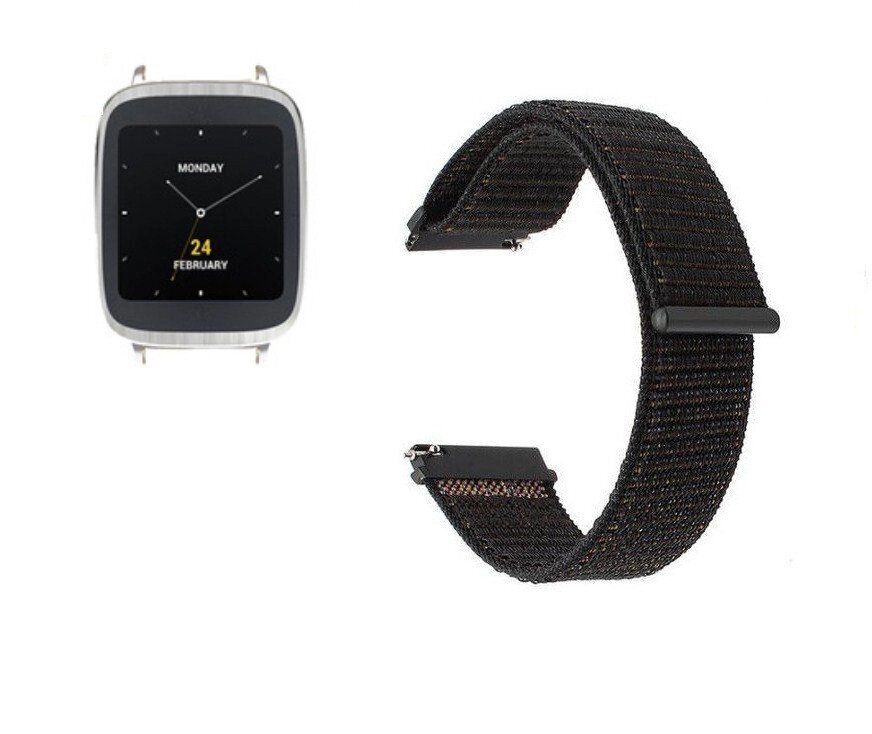 Нейлоновий ремінець Primo для годин Asus ZenWatch 2 (WI501Q) Black від компанії Інтернет-магазин "FotoUSB" - фото 1